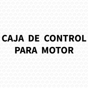 Caja de control para motor